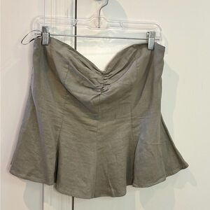 Zara Camo Green Women's Top